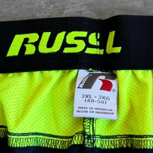 Vintage Y2K Russell Athletic Baggy Navy & Green Sweatpants - Picture 4 of 4